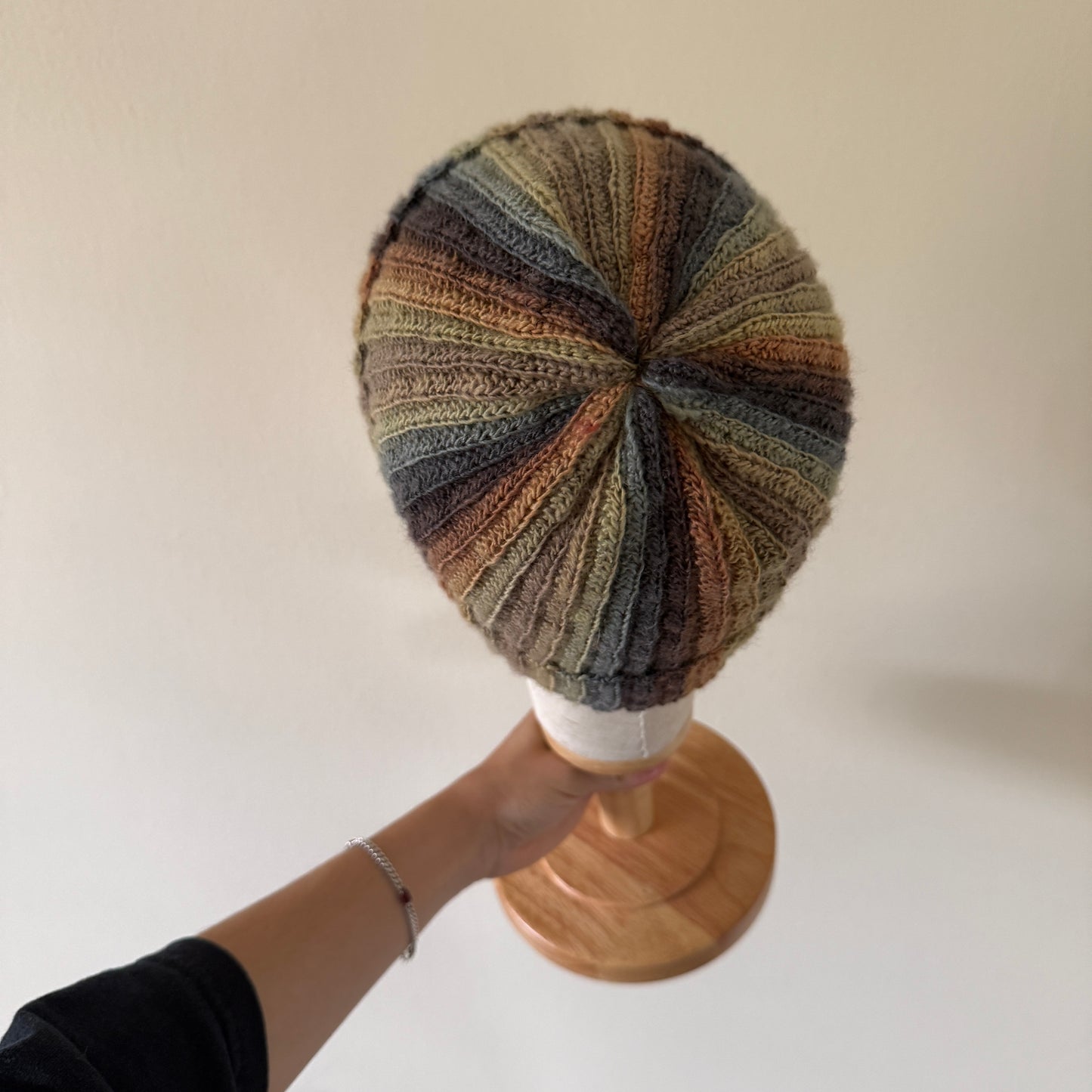 ribbed crochet beanie