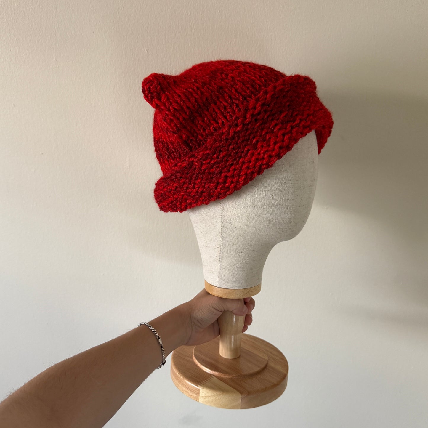 knit cat ear beanie