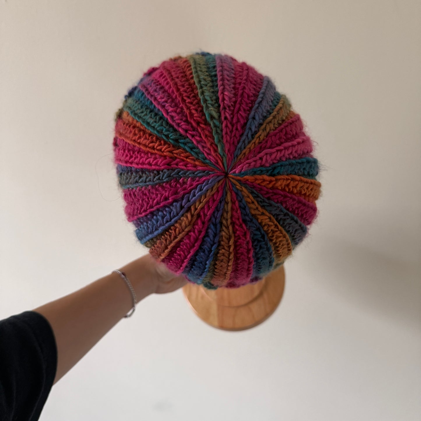 ribbed crochet beanie