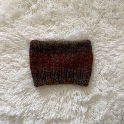 knit cat ear beanie with ribbed brim
