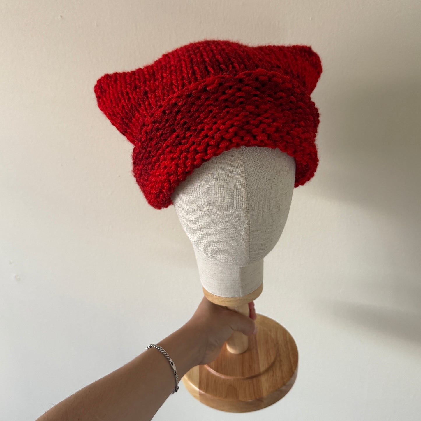 knit cat ear beanie