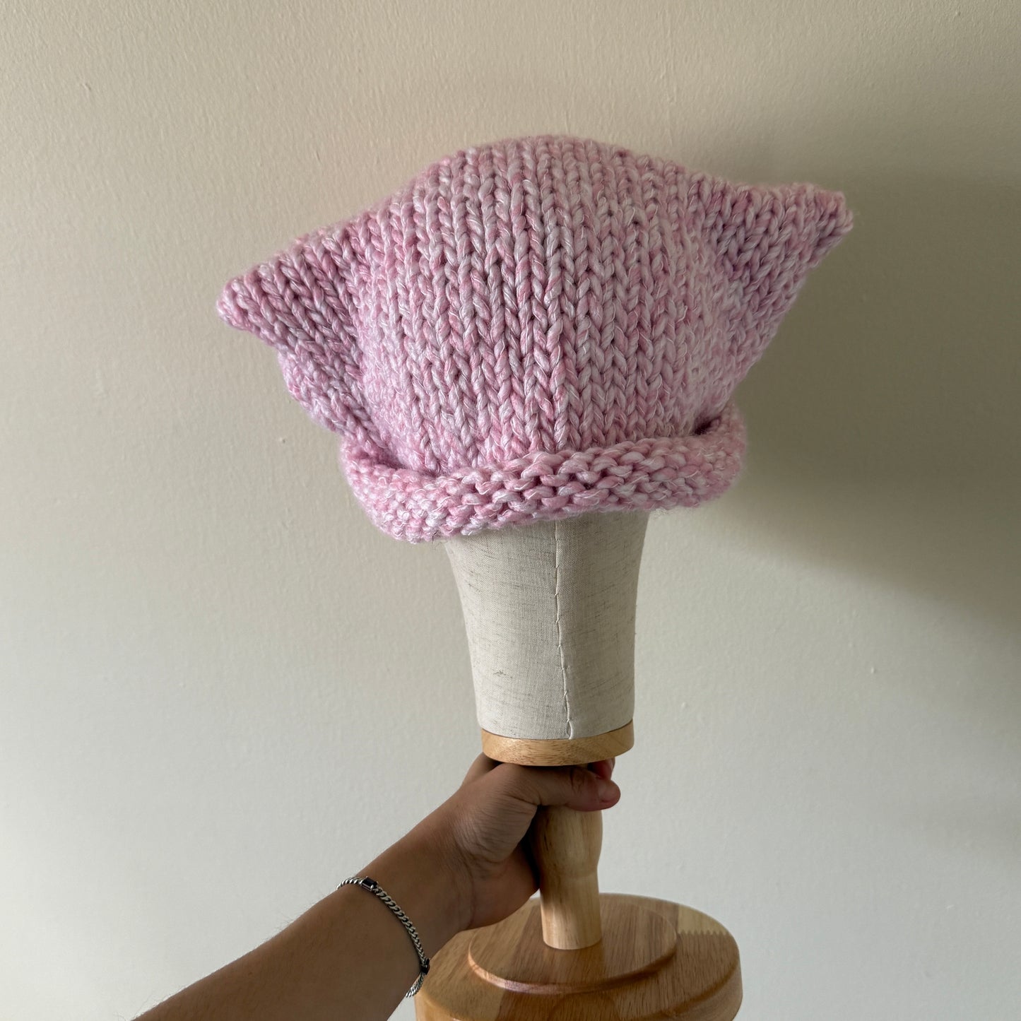 knit cat ear beanie
