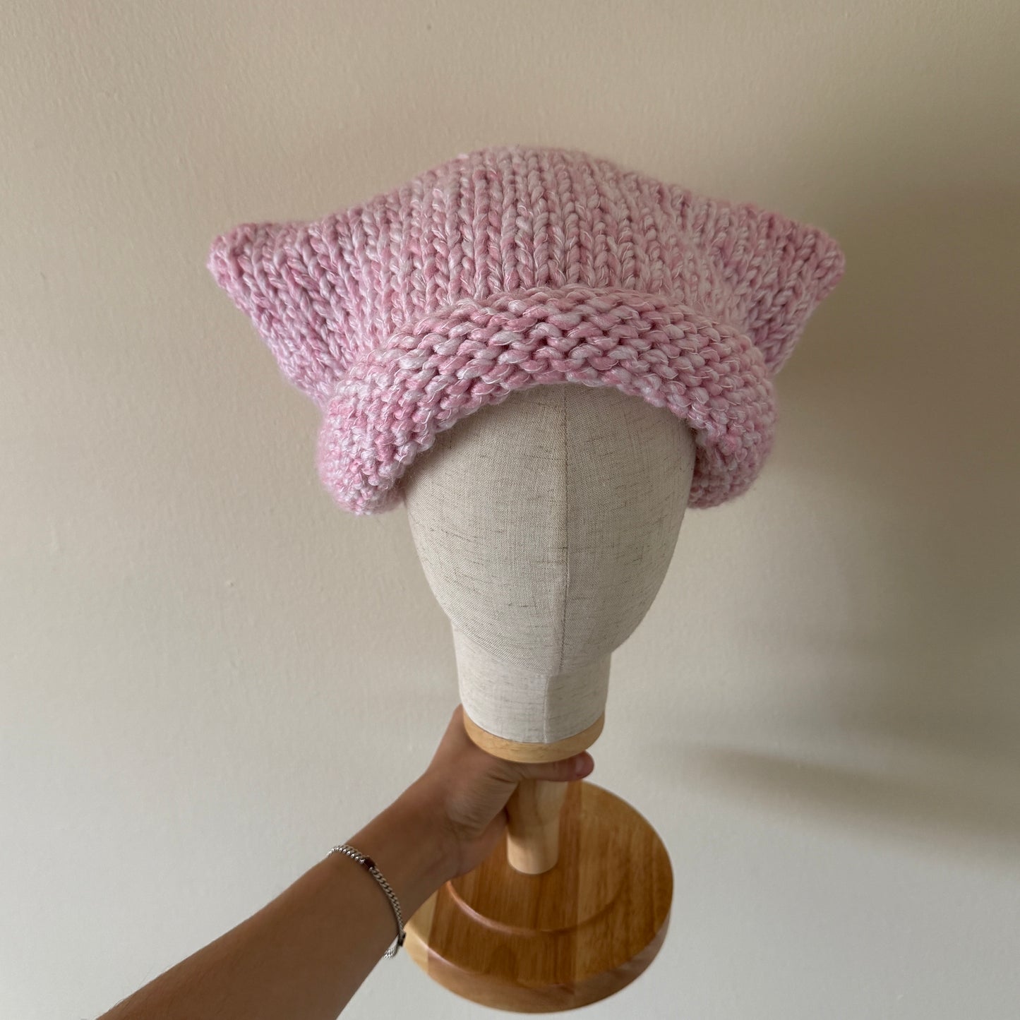 knit cat ear beanie