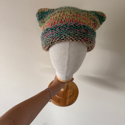 knit cat ear beanie