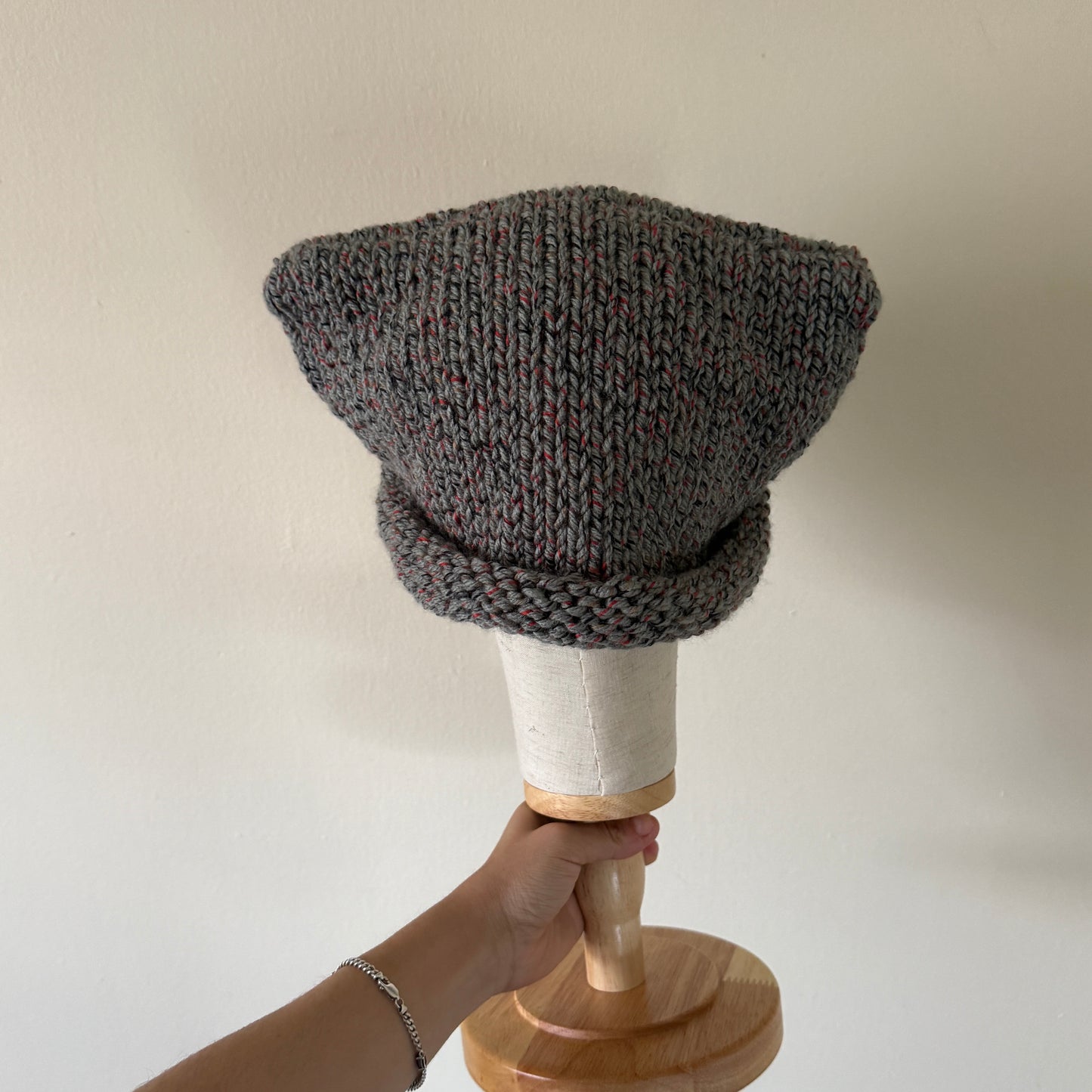 knit cat ear beanie