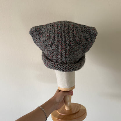 knit cat ear beanie