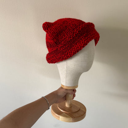knit cat ear beanie