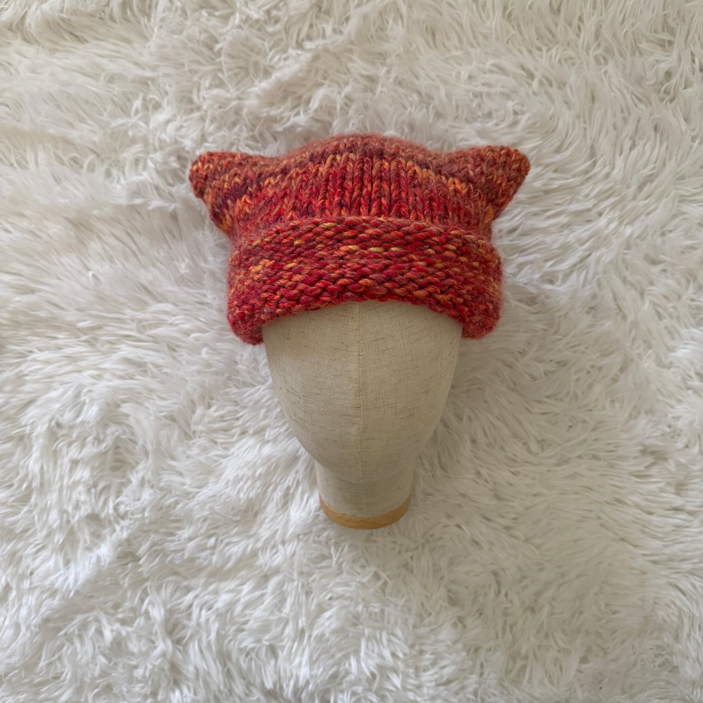 knit cat ear beanie