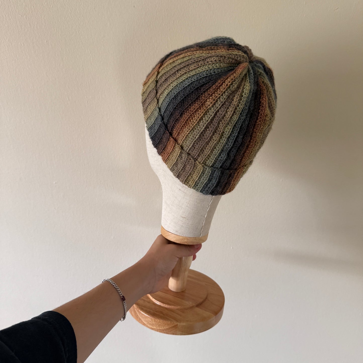 ribbed crochet beanie