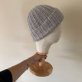 ribbed crochet beanie