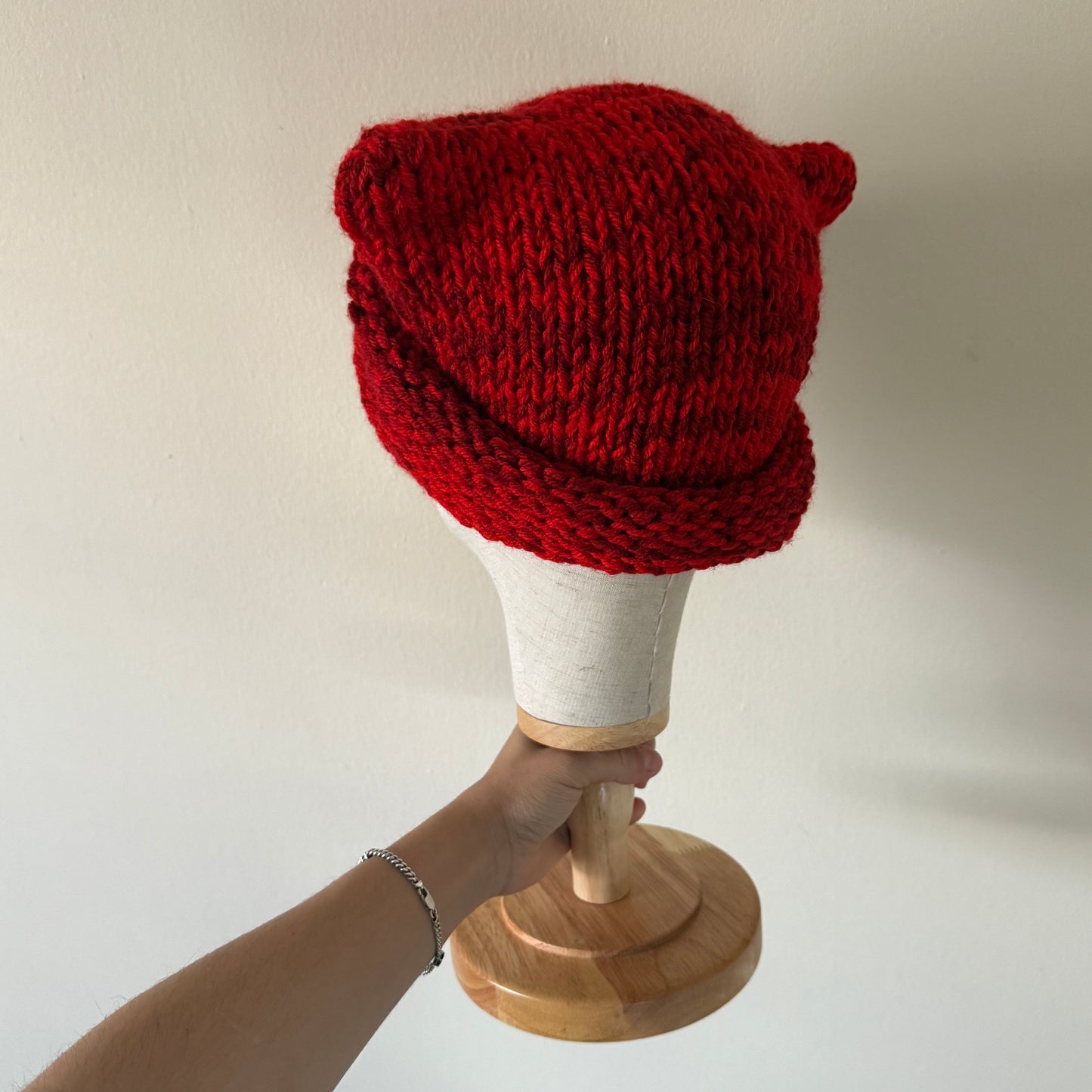 knit cat ear beanie