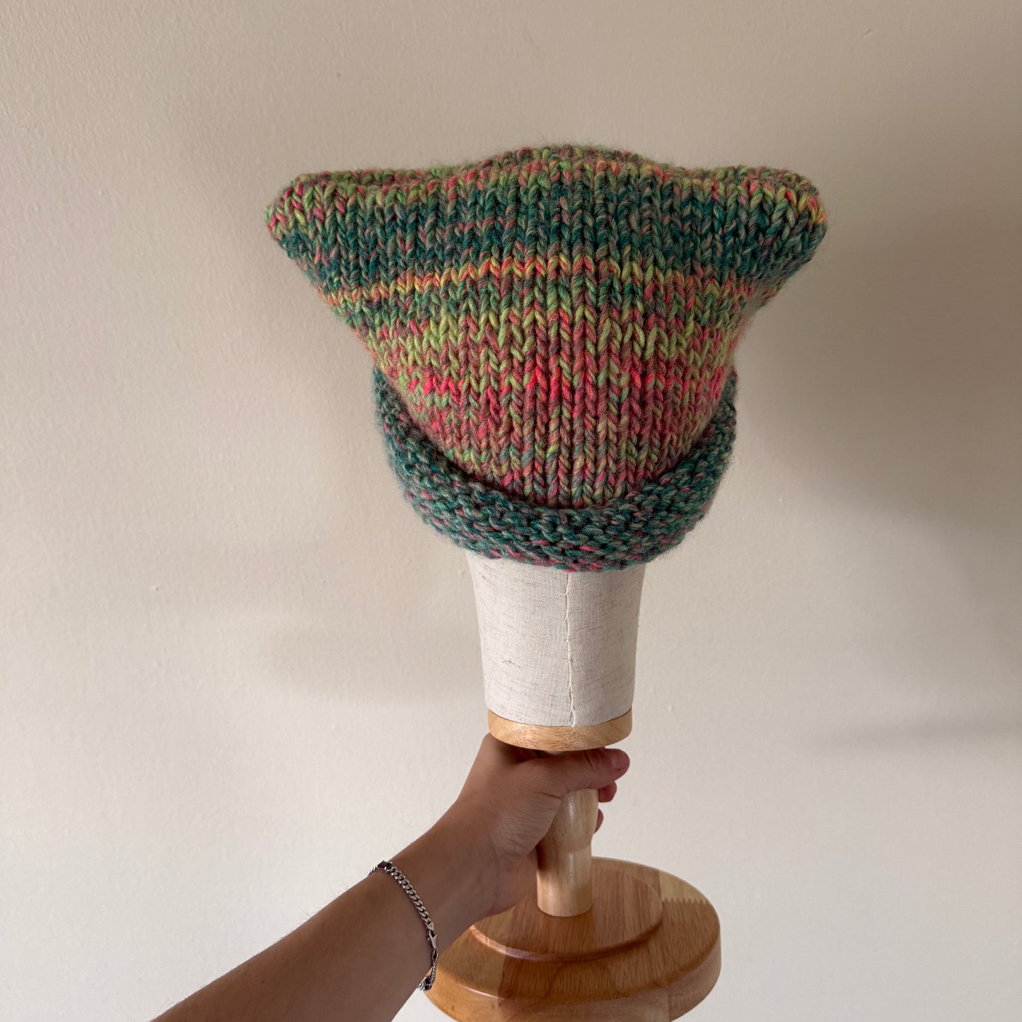 knit cat ear beanie