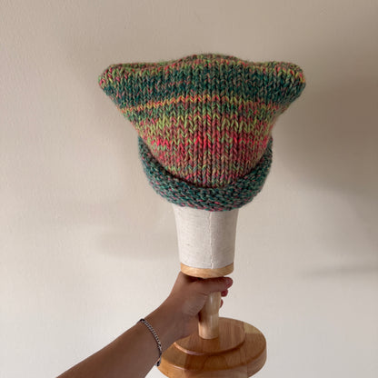knit cat ear beanie