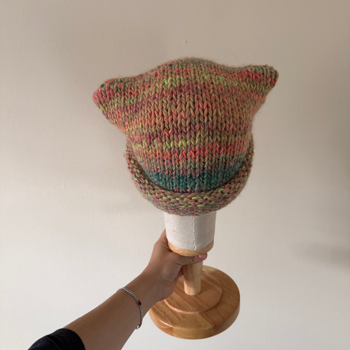 knit cat ear beanie