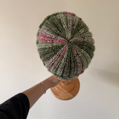 ribbed crochet beanie