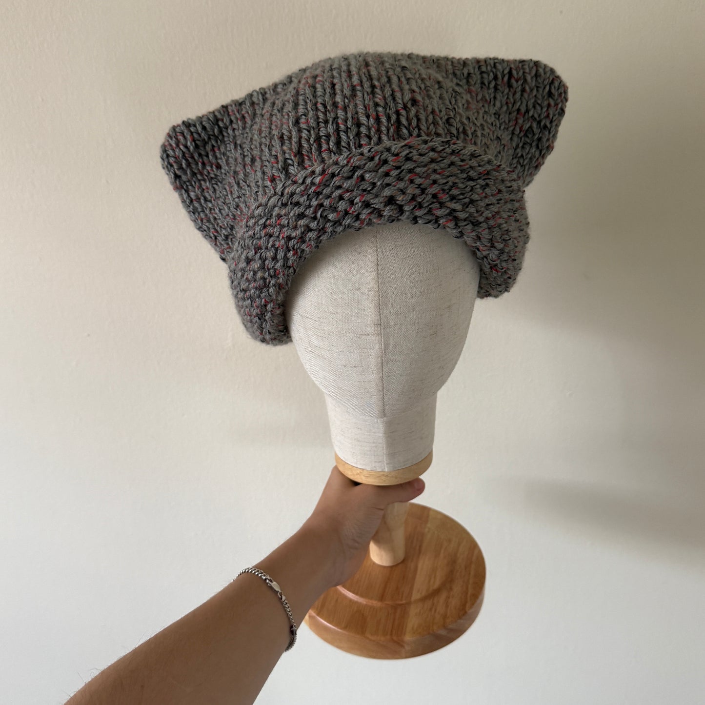 knit cat ear beanie