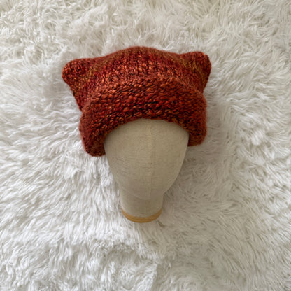 knit cat ear beanie