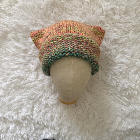 knit cat ear beanie